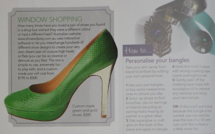 Custom shoes in Notebook Magazine